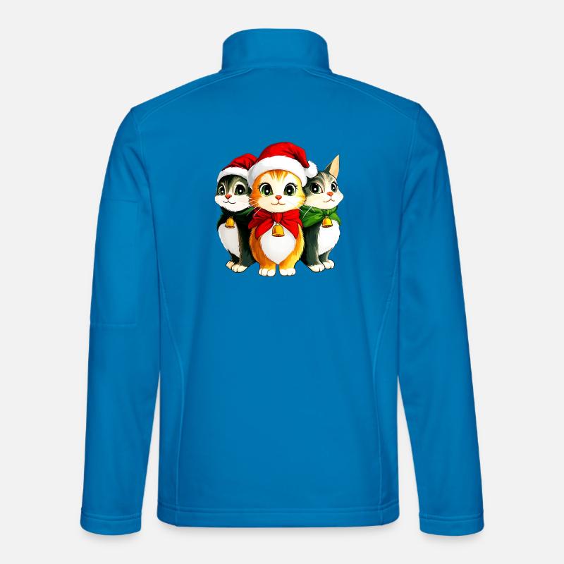 Kitten Christmas - Unisex Softshell Jacket - light blue