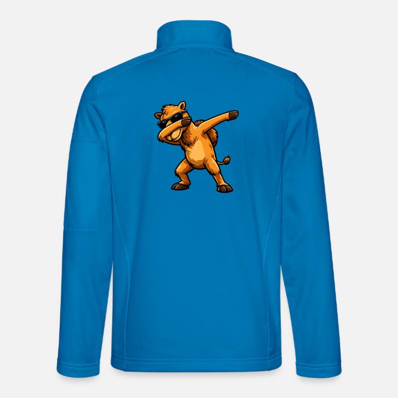Dabbing Camel - Unisex Softshell Jacket - light blue