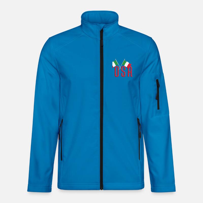 BOSA Italy Flags Design Unisex Softshell Jacket