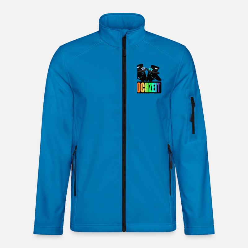 HOCHZEIT HUNDE VIELFALT - Unisex Softshelljacke - Lichtblau