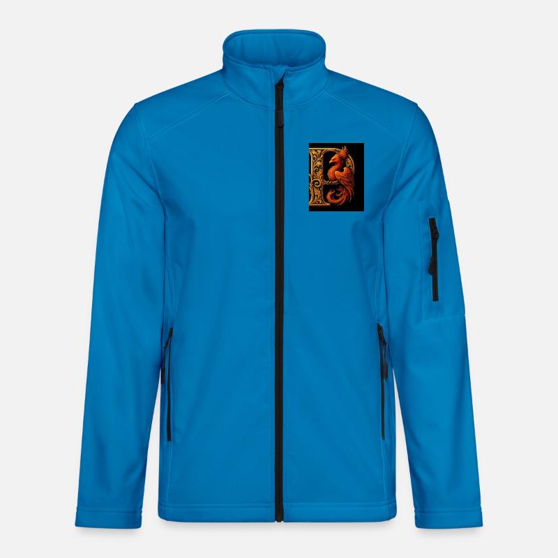P – Magic Ornament with Phoenix - Unisex Softshell Jacket - light blue