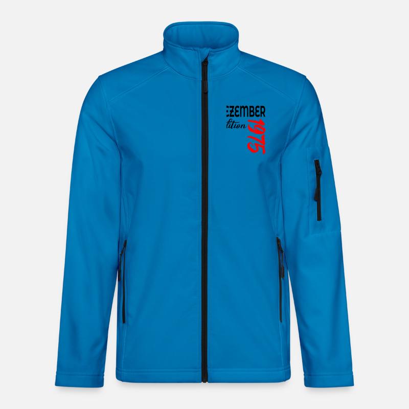 51. GEBURTSTAG DEZEMBER 1975 - Unisex Softshelljacke - Lichtblau