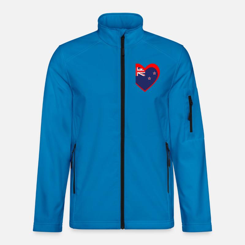 Ngākau Whero Aotearoa - Unisex Softshell Jacket - light blue