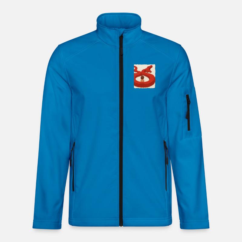 Drachenumarmung - Unisex Softshelljacke - Lichtblau
