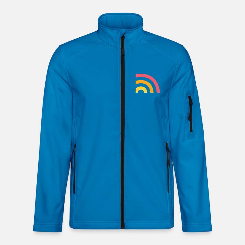 Rainbow Logo - Unisex Softshell Jacket - light blue
