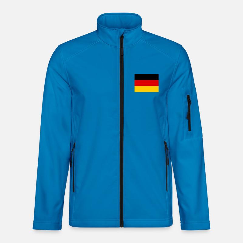 German flag pattern in minimalist design Unisex Softshell Jacket