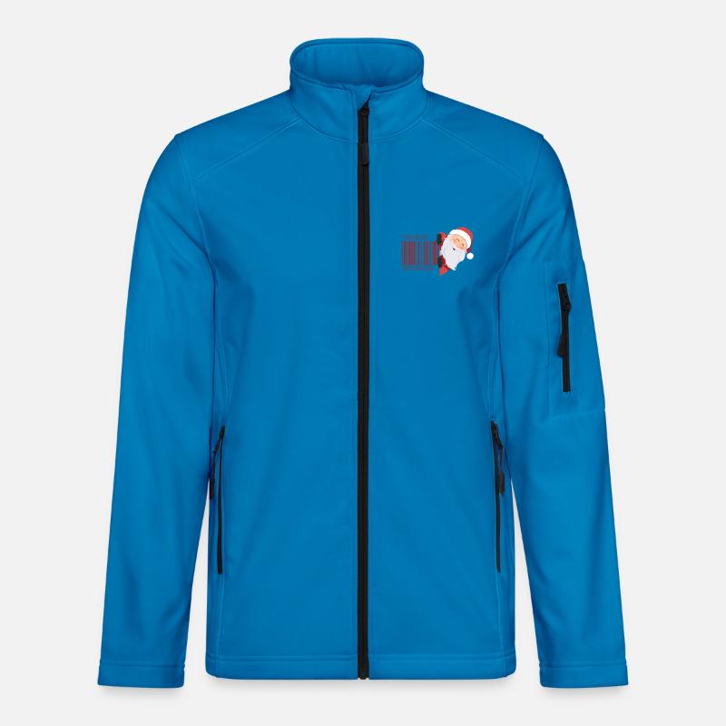 Barcodesanta Noël Veste en tissu softshell Unisexe