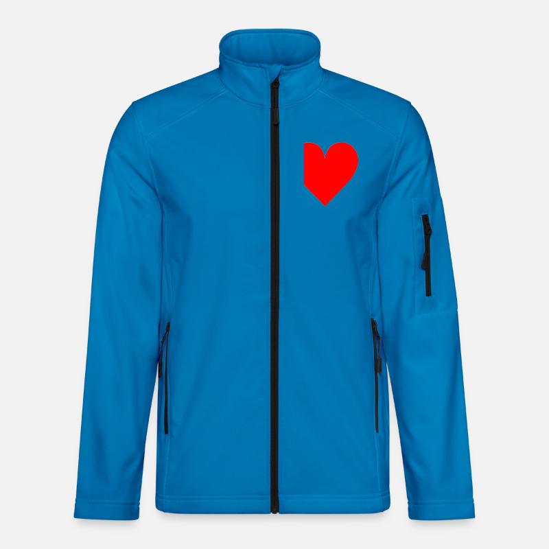 Heart Collection: Die absolute Liebe - Unisex Softshelljacke - Lichtblau