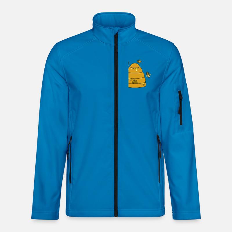 honey hive bees Unisex Softshell Jacket