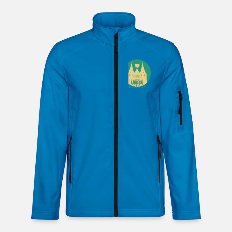 Lübeck liebt dich - Unisex Softshelljacke - Lichtblau