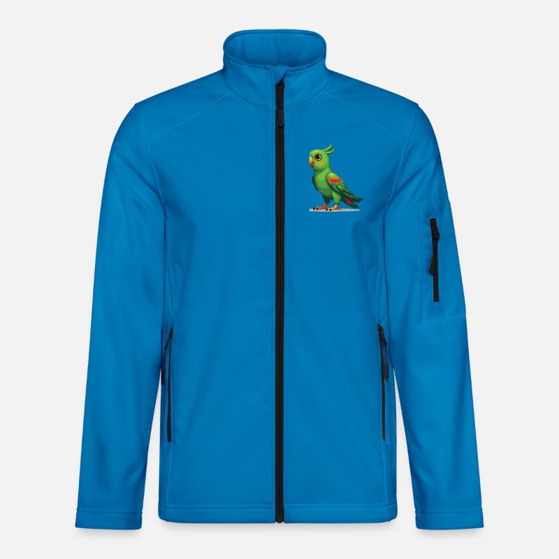 Pixel Parrot – Retro 8-Bit Style Unisex Softshell Jacket