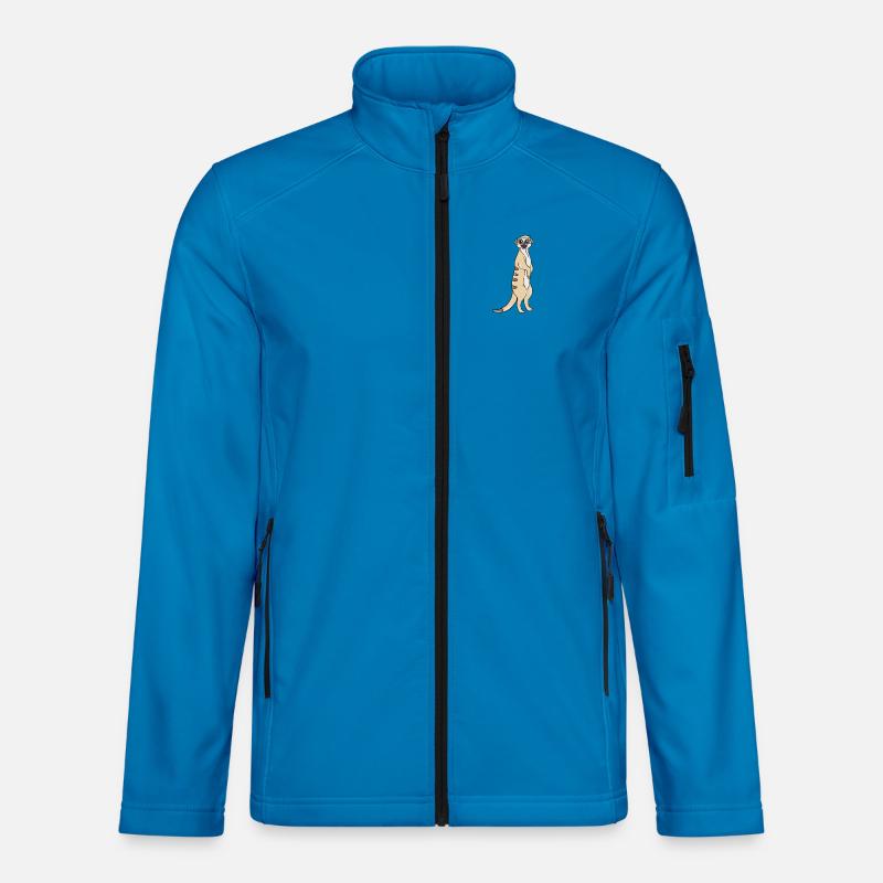 Erdmännchen Tier - Unisex Softshelljacke - Lichtblau