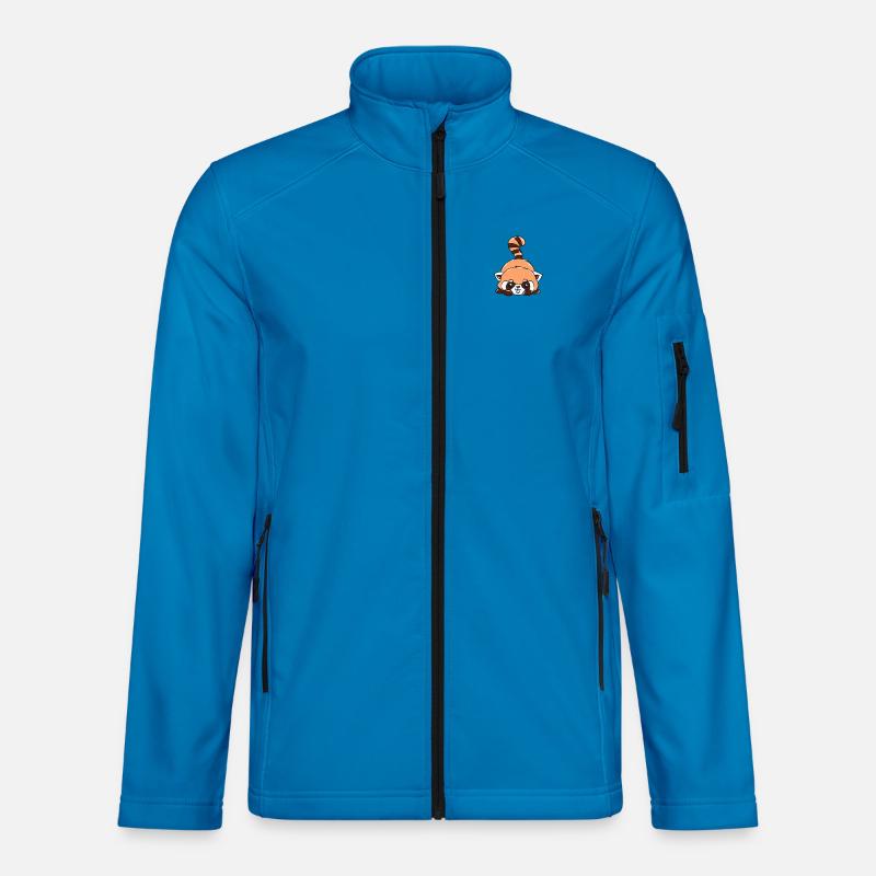 Red panda - Unisex Softshell Jacket - light blue