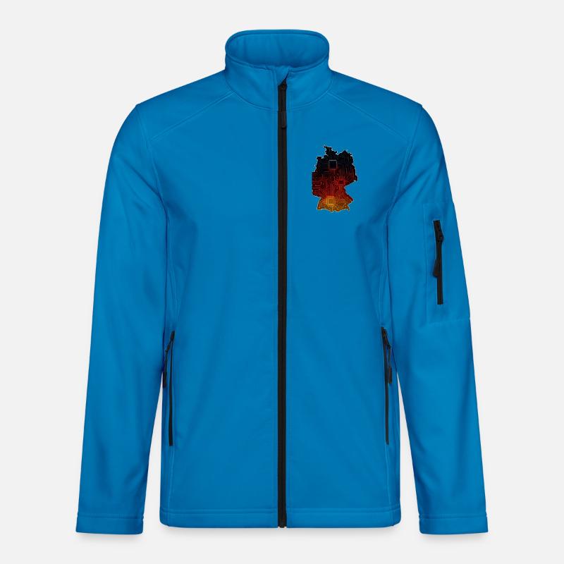 Germany Digital | Card - Unisex Softshell Jacket - light blue