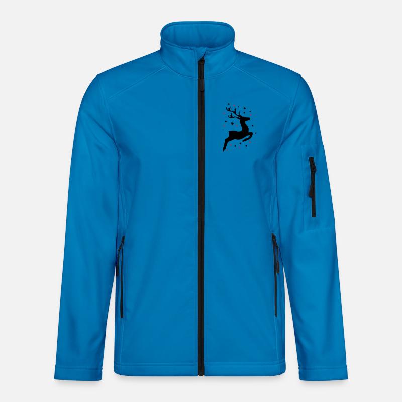 leaping reindeer Unisex Softshell Jacket
