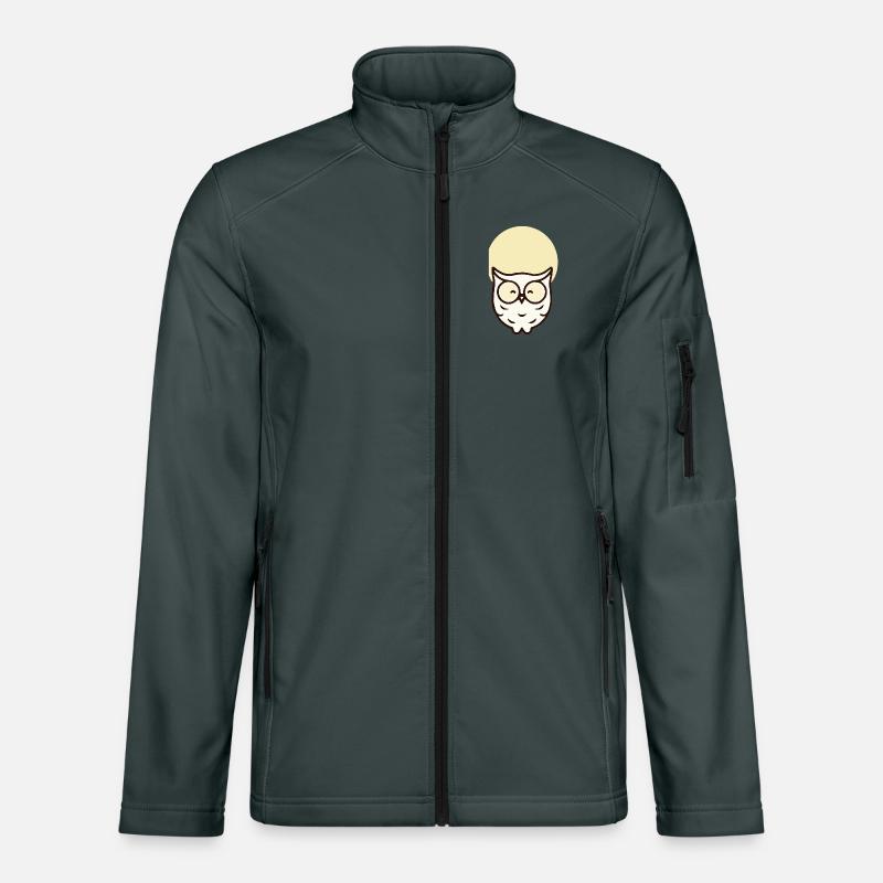Minimalistische Eule – Schlicht & Elegant Unisex Softshelljacke