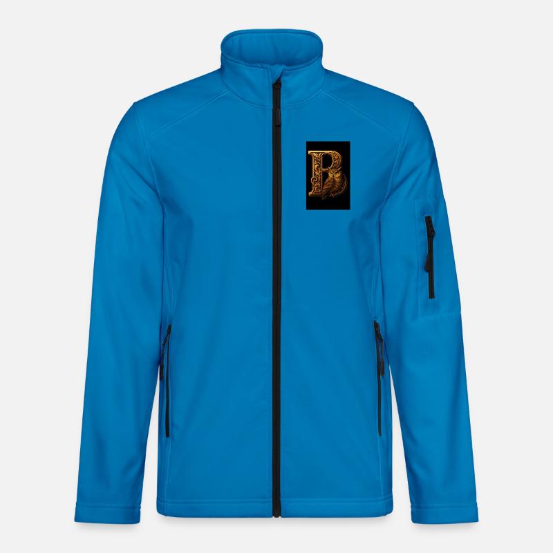 B - Magic Ornament with Owl Unisex Softshell Jacket