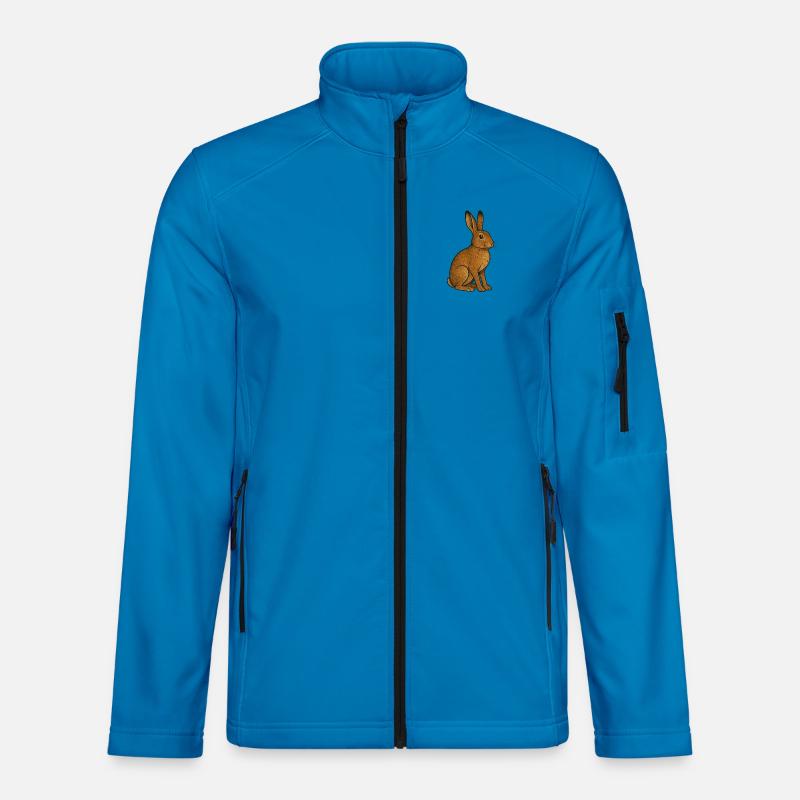 Feldhase - Unisex Softshelljacke - Lichtblau