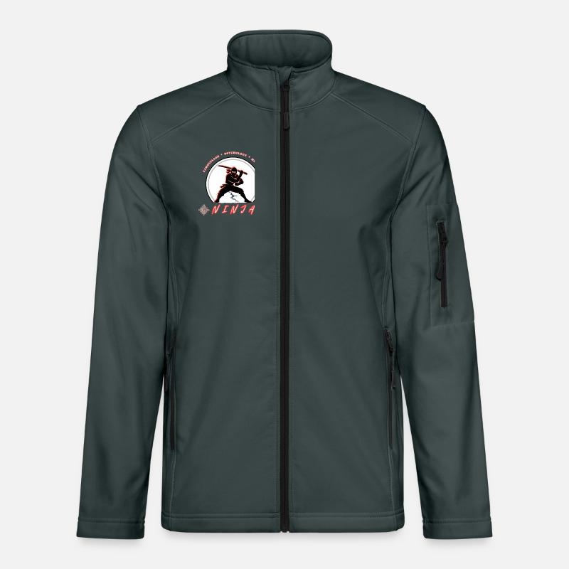 Ninja-Krieger-Emblem – Kampfsport-Design Unisex Softshelljacke