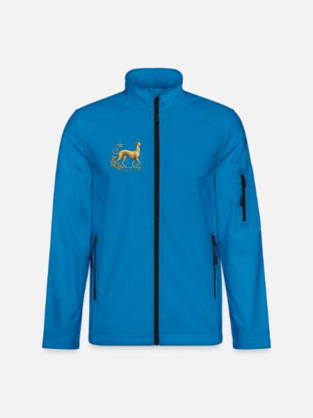 Libérez le Galgo - Broderie n°01 - Veste en tissu softshell Unisexe - bleu clair
