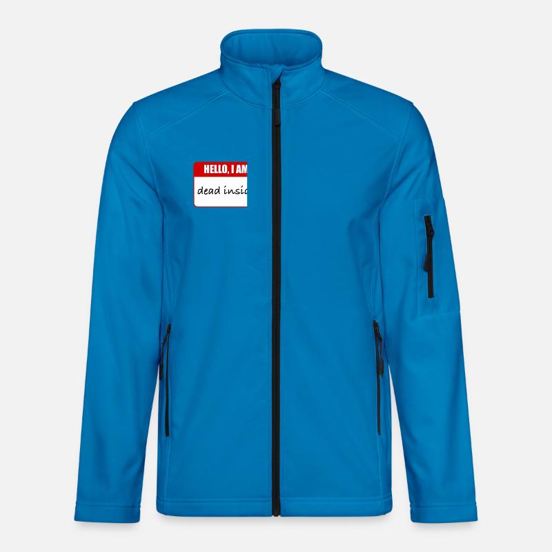 i am dead inside - Unisex Softshell Jacket - light blue