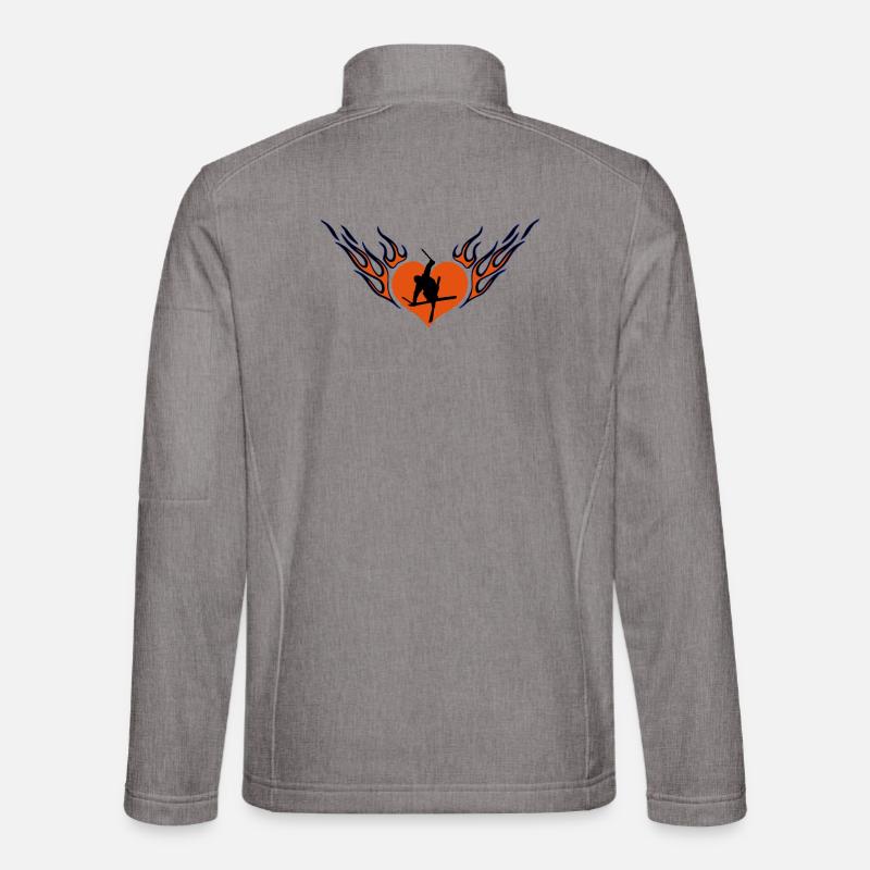 Amour de freestyle ski Veste en tissu softshell Unisexe