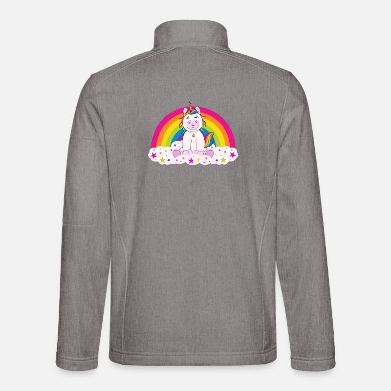 Einhorn Regenbogen Unisex Softshelljacke