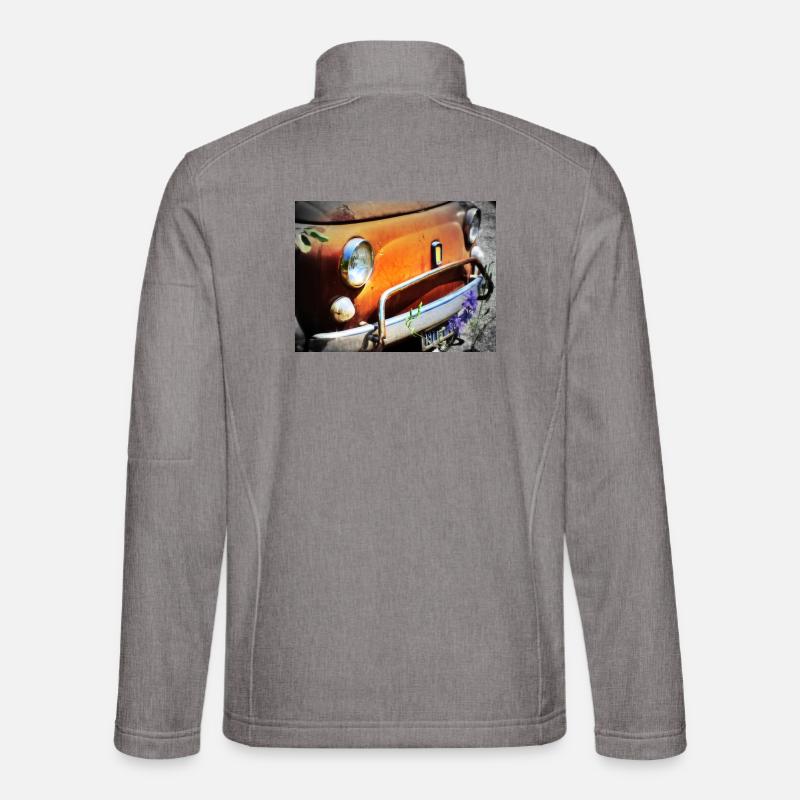 Rostiges Oldtimer Front Design Unisex Softshelljacke