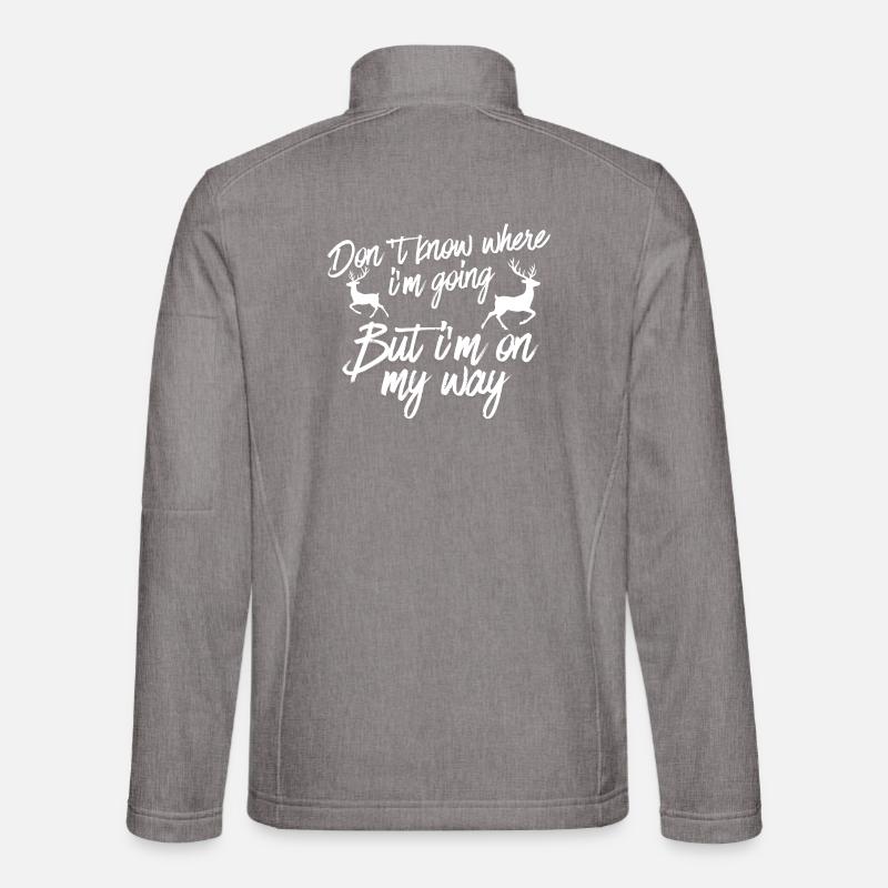 On My Way Unknown Destination - Unisex Softshell Jacket - heather grey