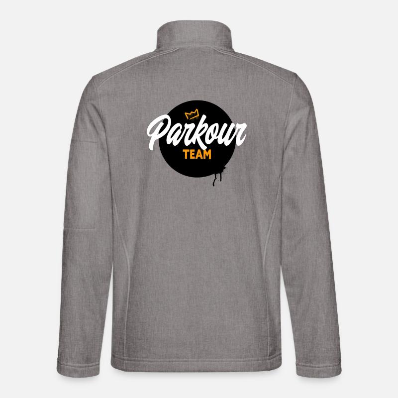 Parkour - Unisex Softshelljacke - Grau meliert