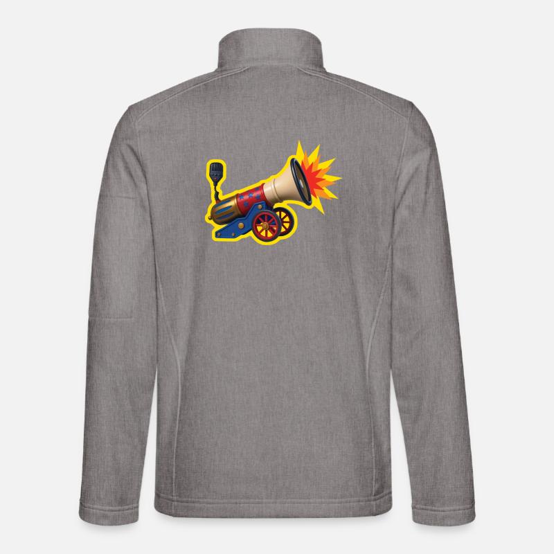 WORDS OVER WAR - freedom & rights - Unisex Softshell Jacket - heather grey