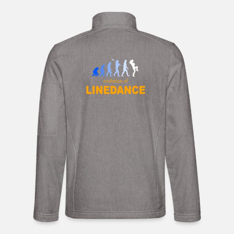 Évolution de la danse en ligne Veste en tissu softshell Unisexe