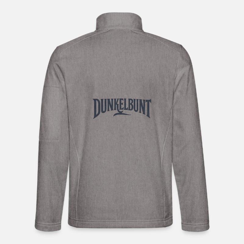 Dunkelbunt Black Edition Unisex Softshelljacke