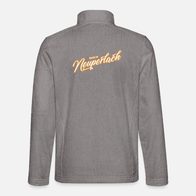 Neuperlach - weil´s Deine Hood ist! - Unisex Softshelljacke - Grau meliert