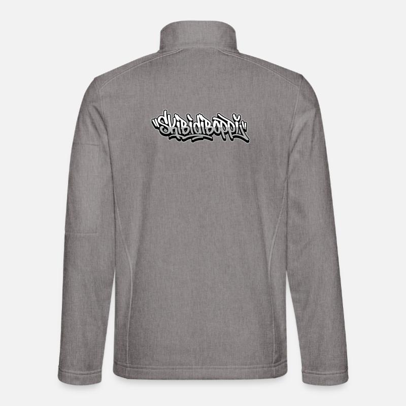 Skibidiboppi Graffiti Script - Unisex Softshell Jacket - heather grey
