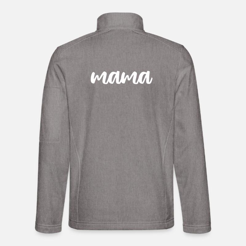 Mama - Unisex Softshelljacke - Grau meliert