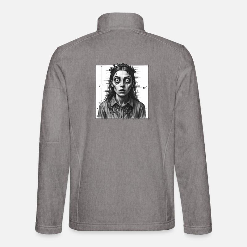 DIE HEXE – dunkle Hölle - Unisex Softshelljacke - Grau meliert
