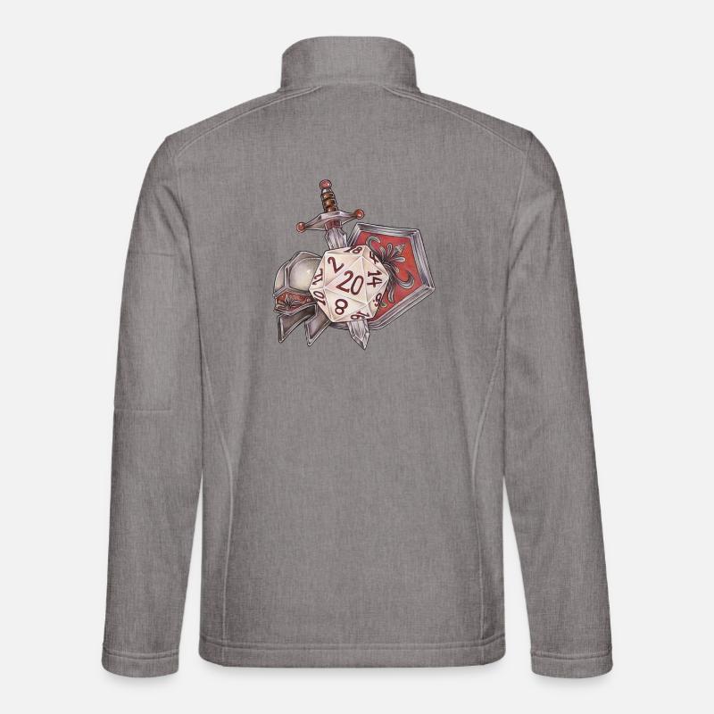 RPG Tabletop D20 Dice Gift Fighter Unisex Softshell Jacket