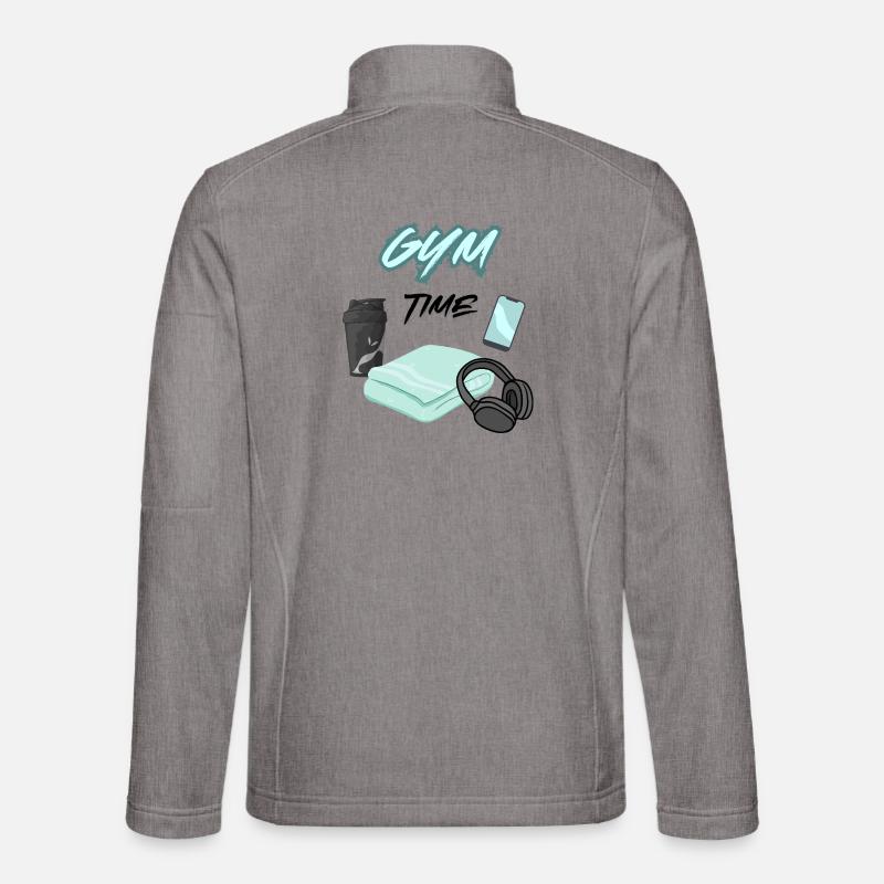 Gym time - Unisex Softshell Jacket - heather grey