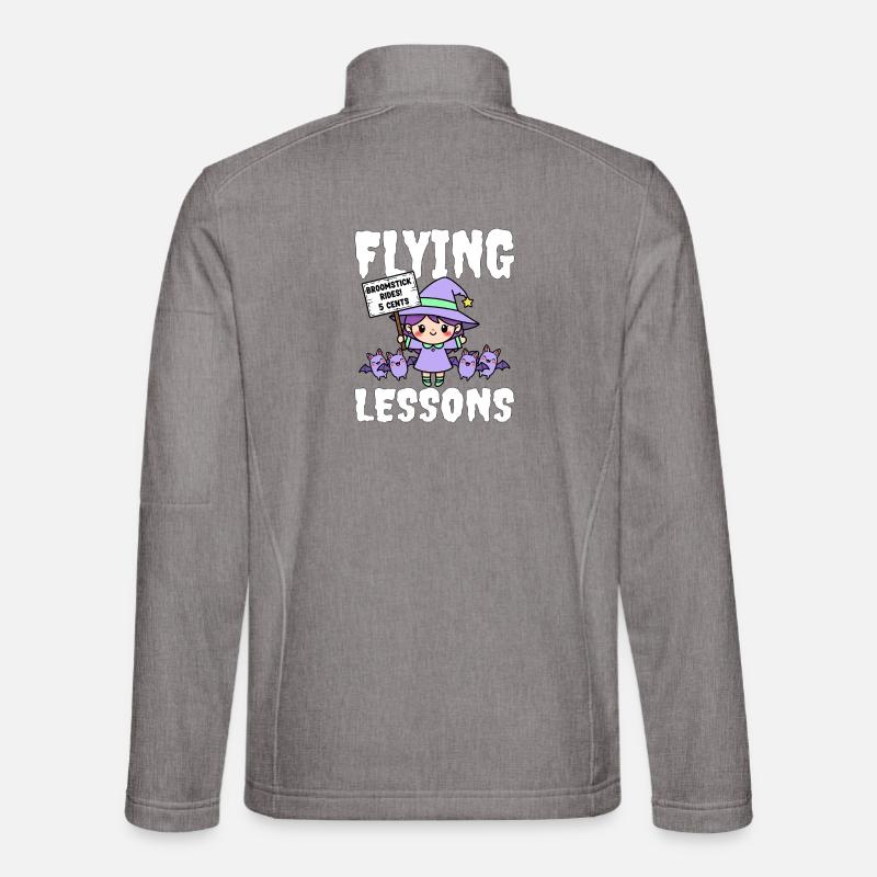 FLUGSTUNDEN - HEXE HALLOWEEN - Unisex Softshelljacke - Grau meliert