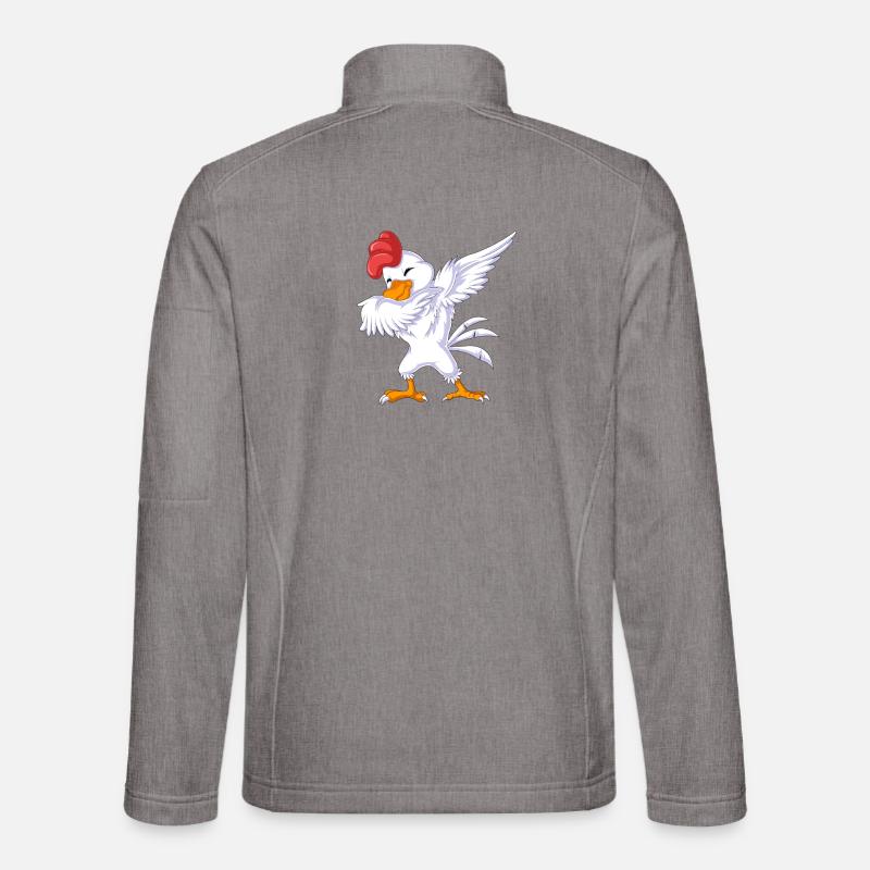 Dabbing Chicken Funny Dancing Poultry Gift Unisex Softshell Jacket