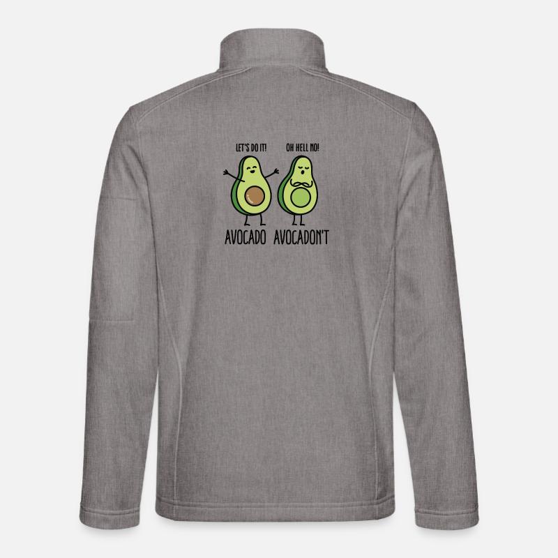 Avocado - Avocadon't - Unisex Softshelljacke - Grau meliert