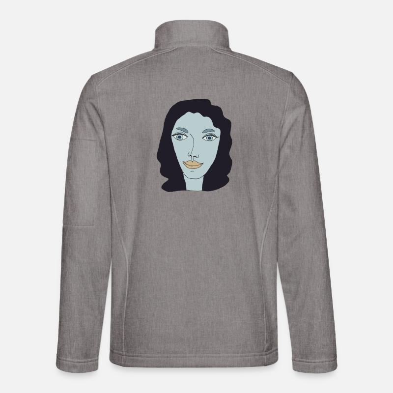 lady kunstwerk - Unisex Softshelljacke - Grau meliert