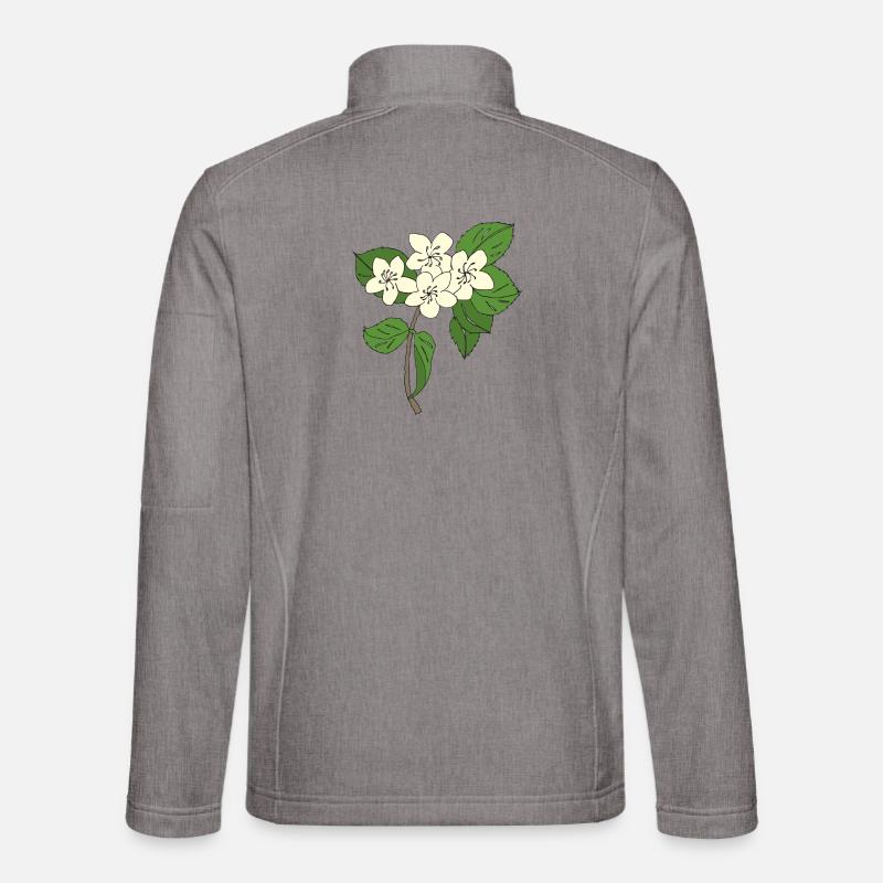 birnbaum blüten - Unisex Softshelljacke - Grau meliert