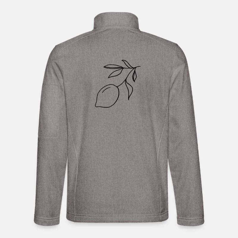 Zitronenzweig - Unisex Softshelljacke - Grau meliert