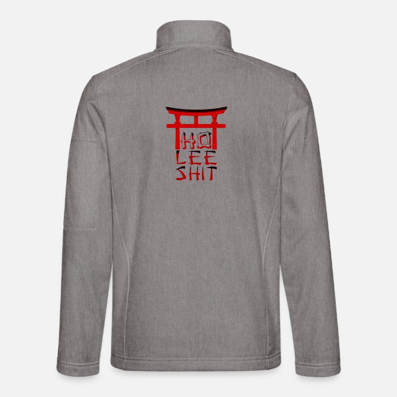 holy shit - Unisex Softshelljacke - Grau meliert
