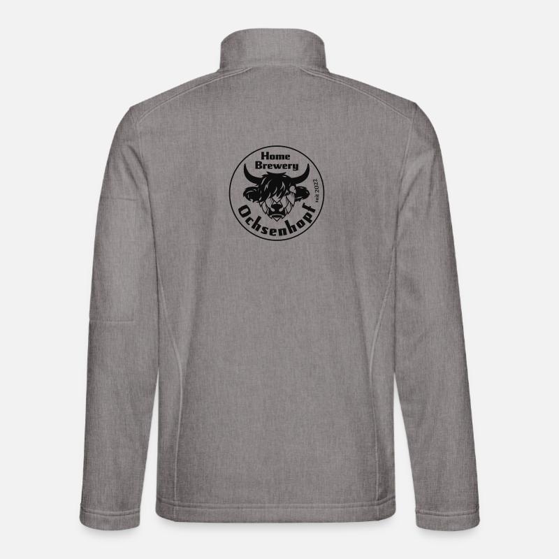 Ochsenhopfkopf - Unisex Softshelljacke - Grau meliert