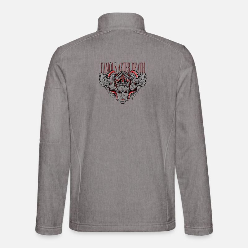 Berühmt nach dem Tod - Unisex Softshelljacke - Grau meliert