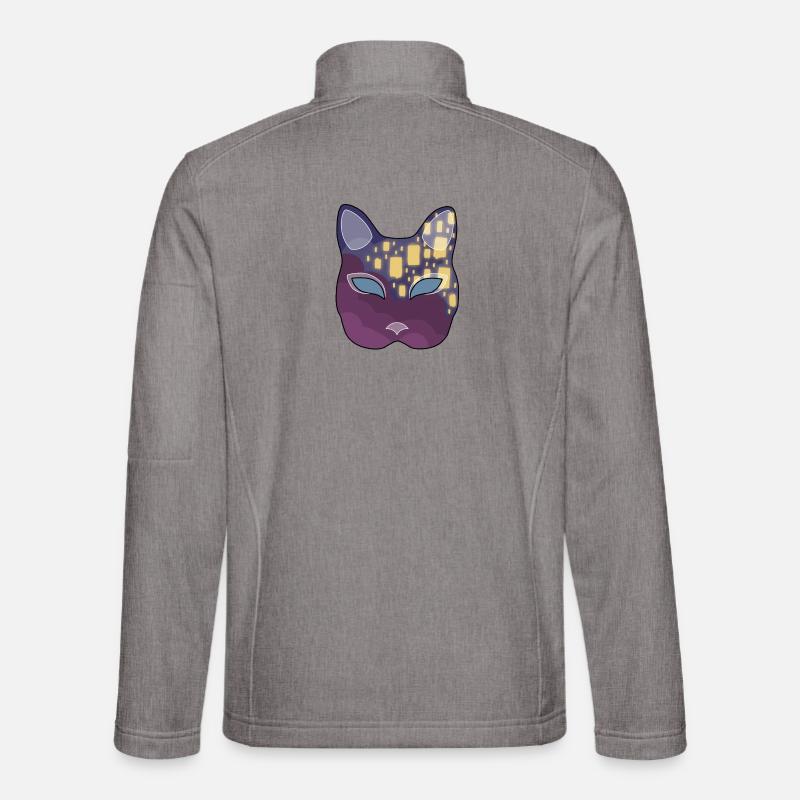 Lantern Neko Mask Unisex Softshell Jacket