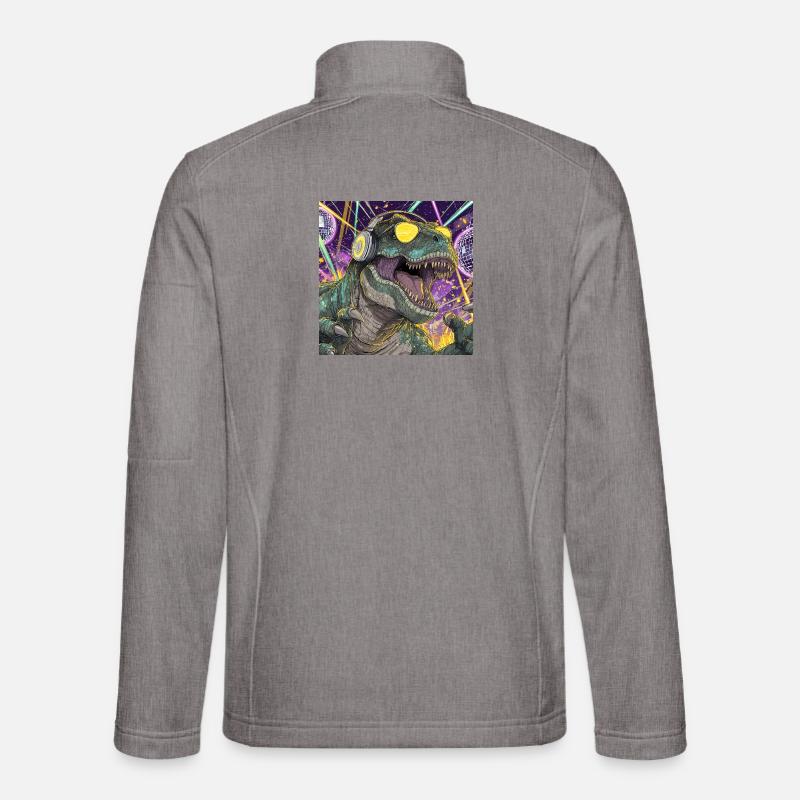 Party-Rex – Der König der Tanzfläche - Unisex Softshelljacke - Grau meliert